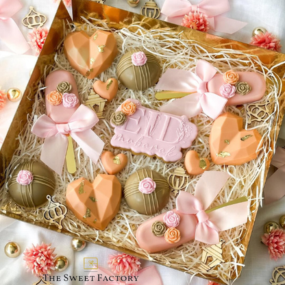 Sweet box goud - 26x24,5x4,5 (25 st) - Cupcakedozen.nl