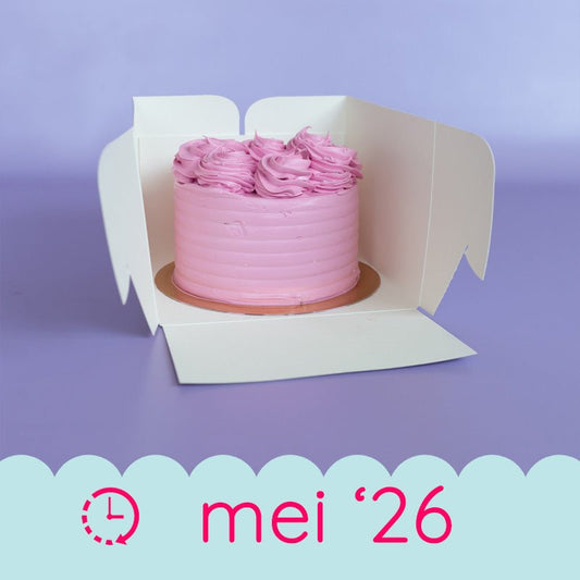 Taartdoos 20x20x15 - luifel (10 st) - Cupcakedozen.nl