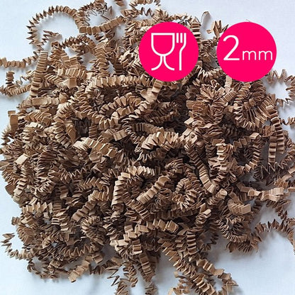 Opvulmateriaal fijn - naturel/kraft (1 kg) - Cupcakedozen.nl