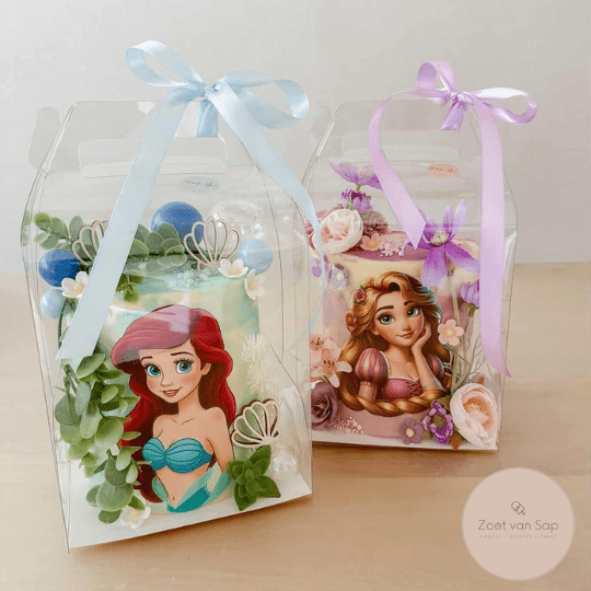 Transparante taartdoos met handvat (10 st) - Cupcakedozen.nl