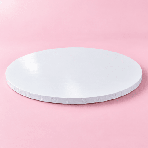 MDF cakeboards Ø35cm - wit glans - 10mm dik (5 st) - Cupcakedozen.nl