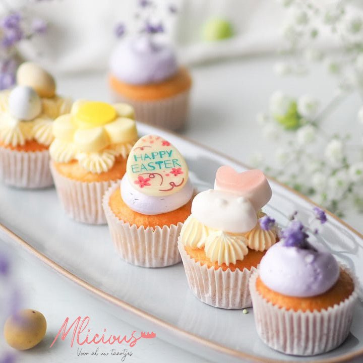 Witte mini baking cups (500 st.) - Cupcakedozen.nl