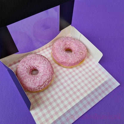 Zwarte doos voor 2 donuts (50 st.) - Cupcakedozen.nl