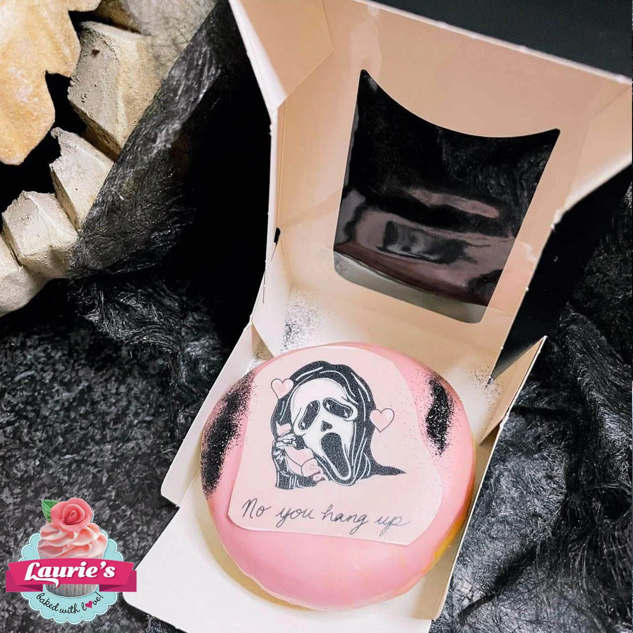 Zwarte doos voor 1 donut (50 st.) - Cupcakedozen.nl