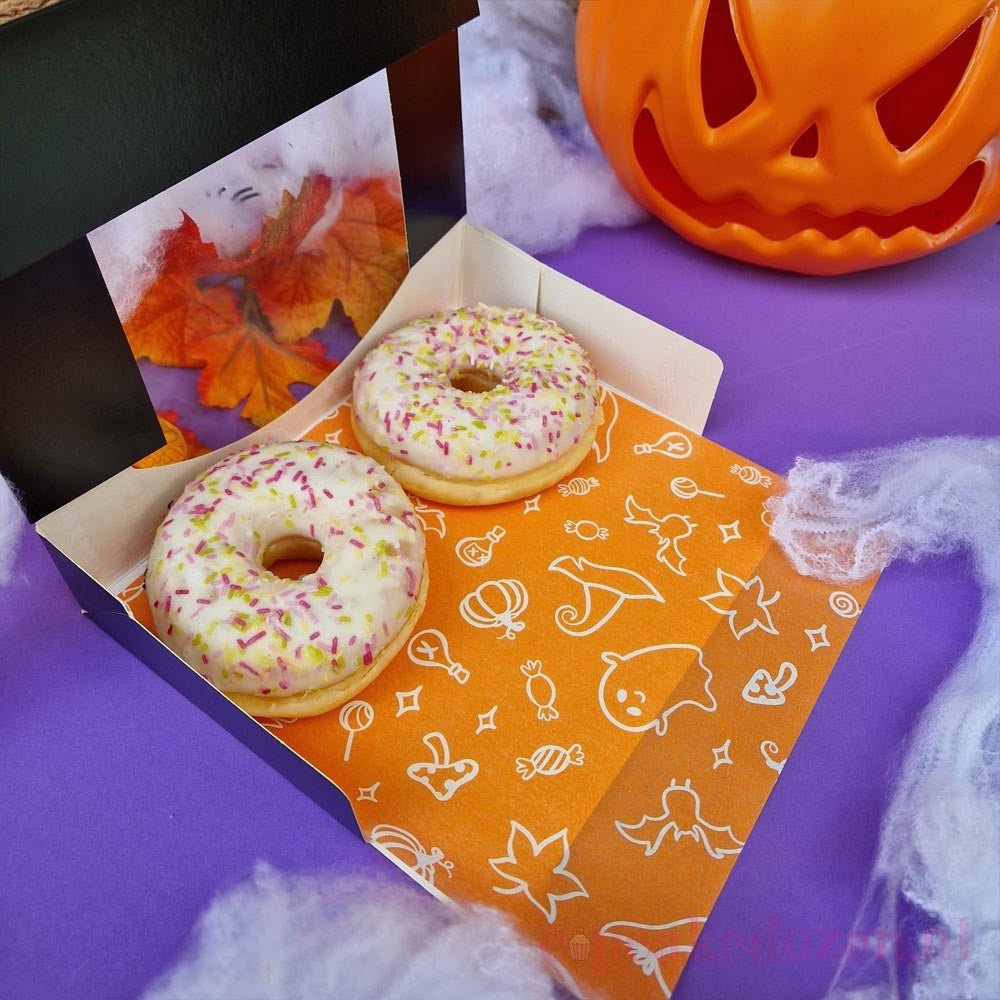 Zwarte doos voor 2 donuts (50 st.) - Cupcakedozen.nl