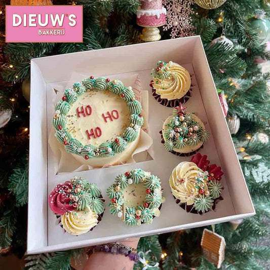 Bento combibox + 5 cupcakes (10 st) - Cupcakedozen.nl