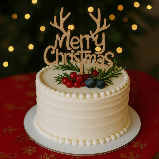 kerst taart topper kopen