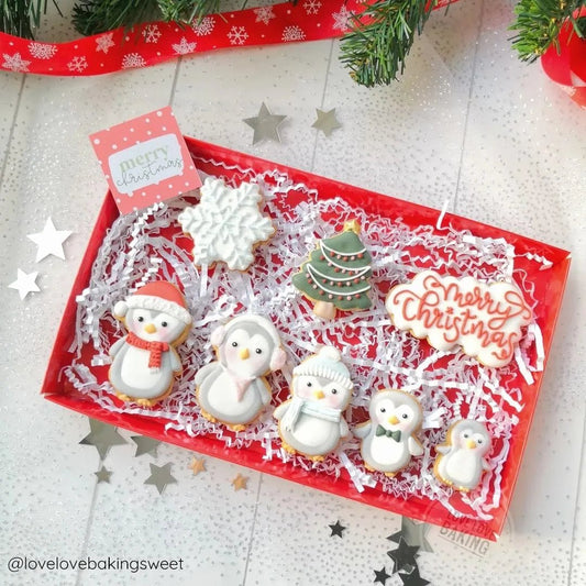 Rode (brievenbus)doos voor koekjes (25 st.) - Cupcakedozen.nl