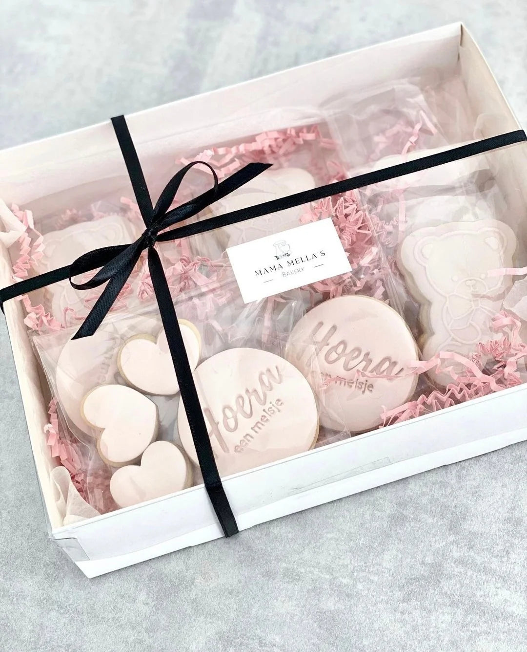 Koekstempel - Hoera een meisje - Cupcakedozen.nl