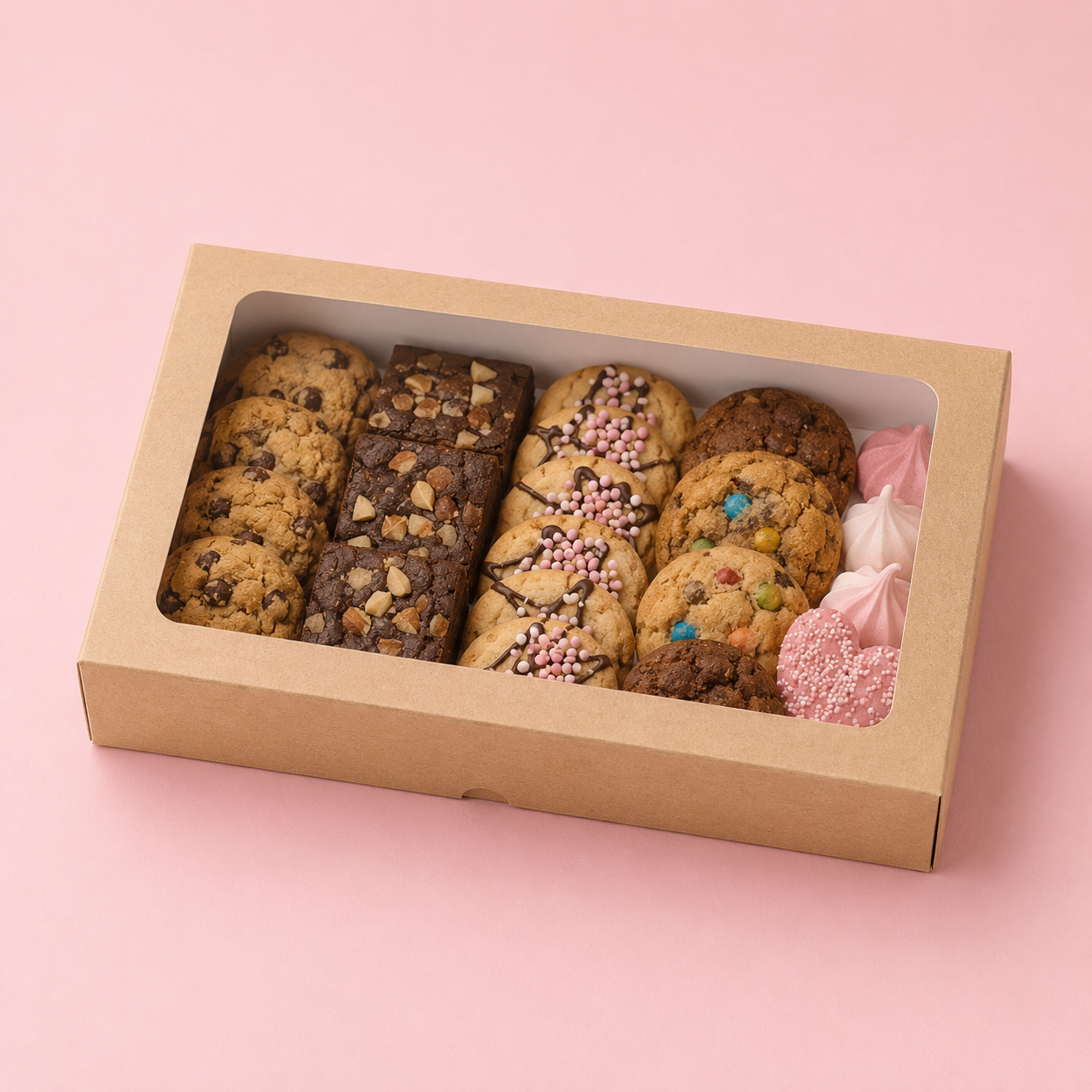 Kraft sweet box - 32x20x6 (25 st)