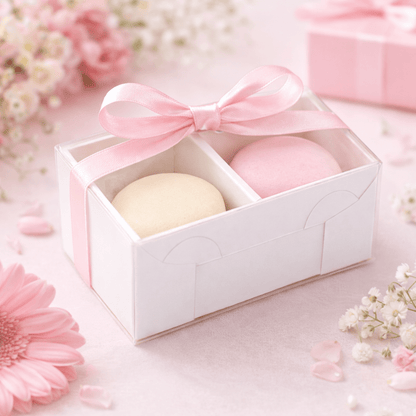 Wit doosje voor 2 macarons (10 st) - Cupcakedozen.nl