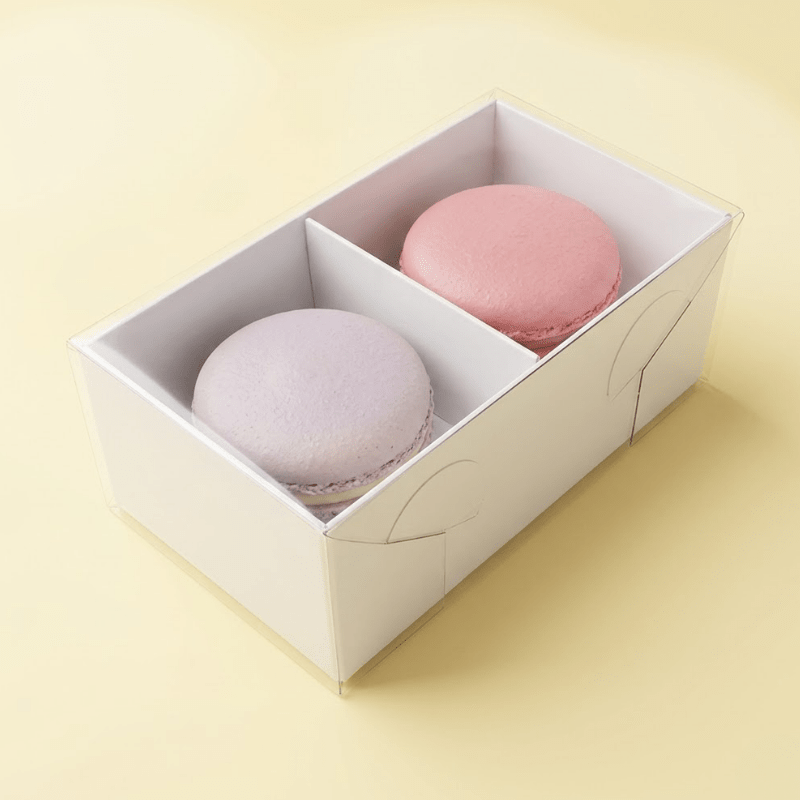 2 macaron boxes