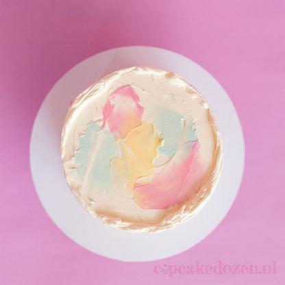 MDF cakeboards Ø30cm - wit glans (10 st) - Cupcakedozen.nl