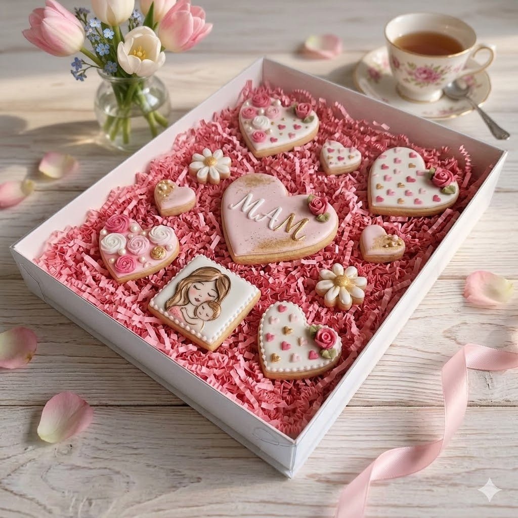 Witte XL doos voor koekjes (10 st) - Cupcakedozen.nl