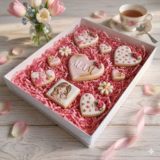 Witte XL doos voor koekjes (10 st) - Cupcakedozen.nl