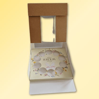 Inlegger cupcakes - Moederdag bloemenkrans (10 st) - Cupcakedozen.nl