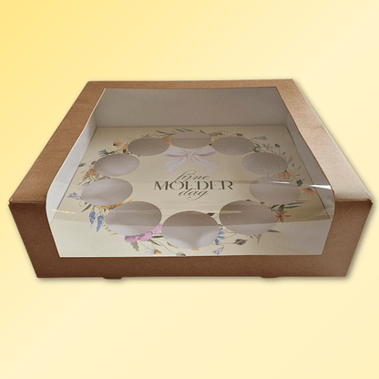 Inlegger cupcakes - Moederdag bloemenkrans (10 st) - Cupcakedozen.nl