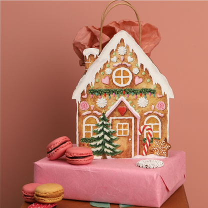 Cadeautasje Gingerbread House 20x16x7 cm (5 st)