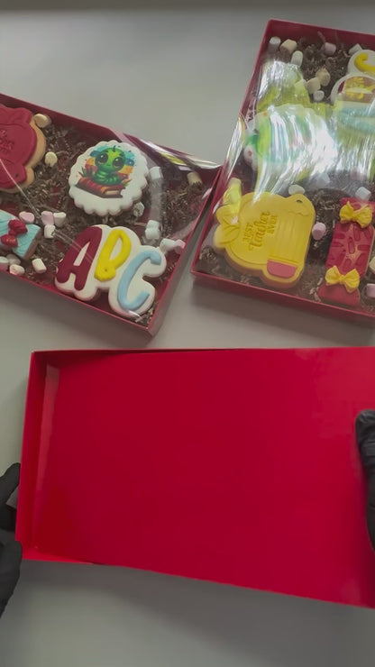 Rode (brievenbus)doos voor koekjes (10 st)