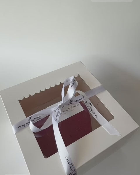 Cake box - 25 x 25 x 15 cm + shop window (10 pieces) – Cupcakedozen.nl