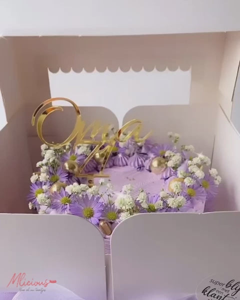 Cake box - 23 x 23 x 15 cm + shop window (10 pieces) – Cupcakedozen.nl