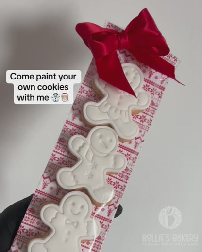 Cookie Card Christmas Scandinavian - 7x21cm (25 pcs)