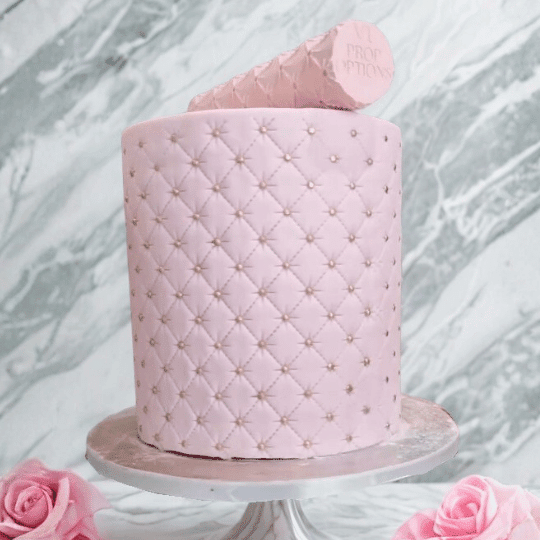 Reliëf roller met quilt structuur van Prop Options - Cupcakedozen.nl