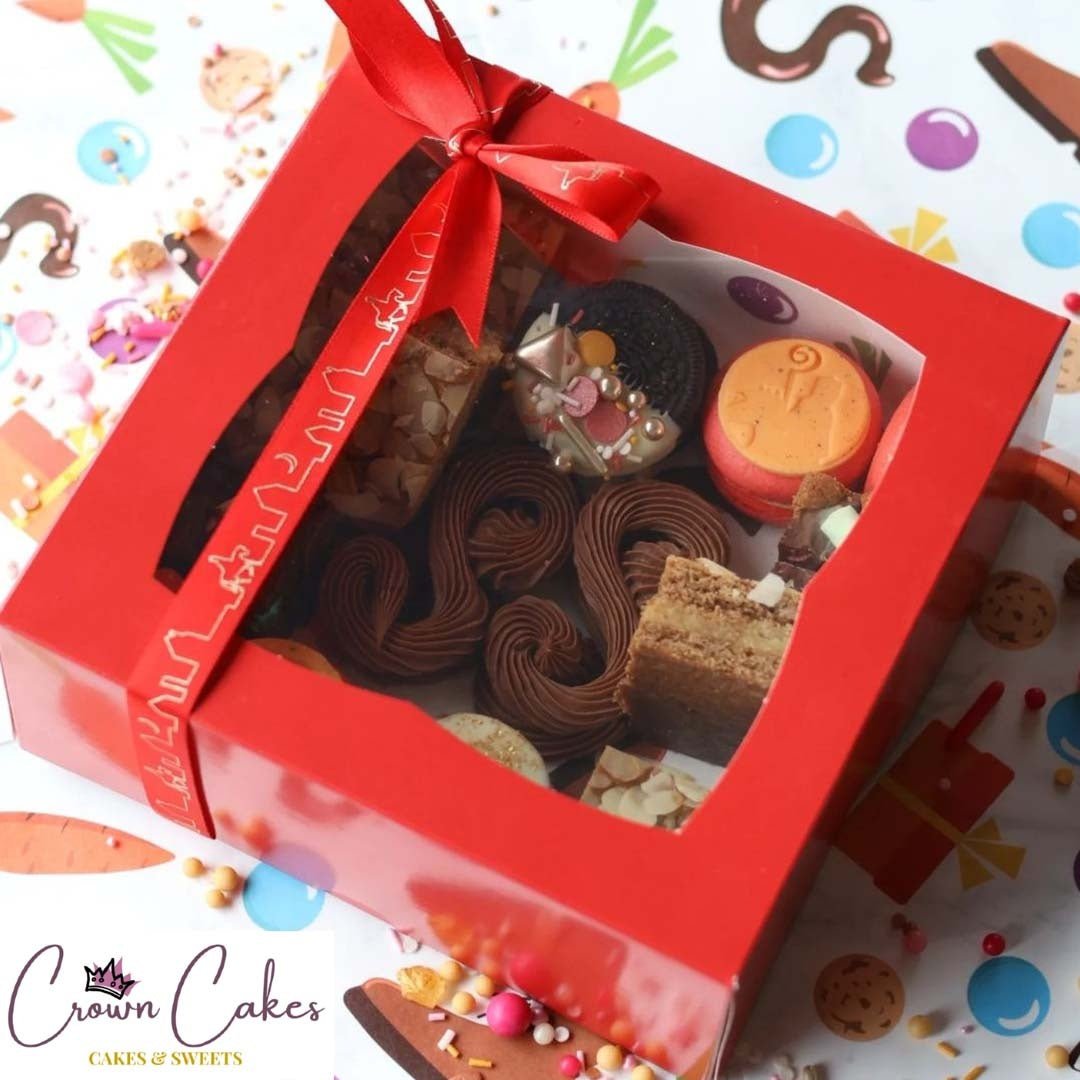 Rode doos voor 4 cupcakes (25 st.) - Cupcakedozen.nl