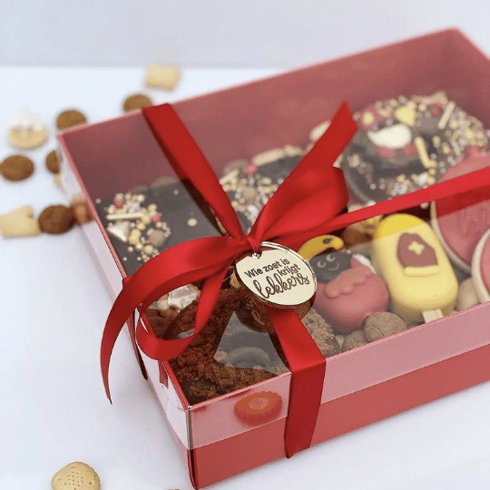 Schildjes goud - Wie zoet is krijgt lekkers (5 st.) - Cupcakedozen.nl