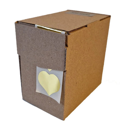 sticker gold heart