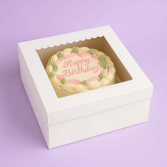 Taartdoos 30x30x15 - luifel (10 st) - Cupcakedozen.nl