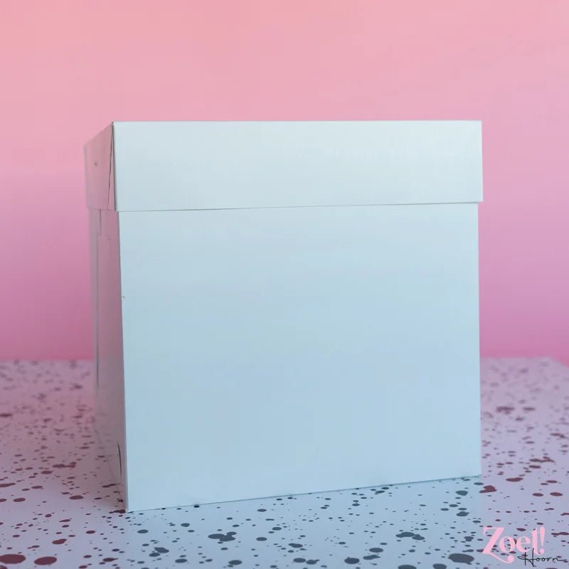 Hoge taartdoos 28x28x28 - luifel (10 st) - Cupcakedozen.nl