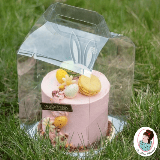 Transparante taartdoos met handvat (10 st) - Cupcakedozen.nl