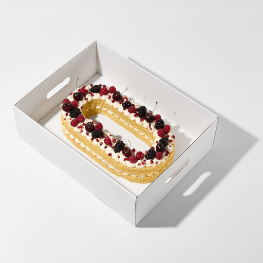 MDF cakeboards 40x30cm - mat wit (5 st) - Cupcakedozen.nl