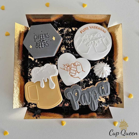 Sweet box goud - 15x15x3 (25 st) - Cupcakedozen.nl